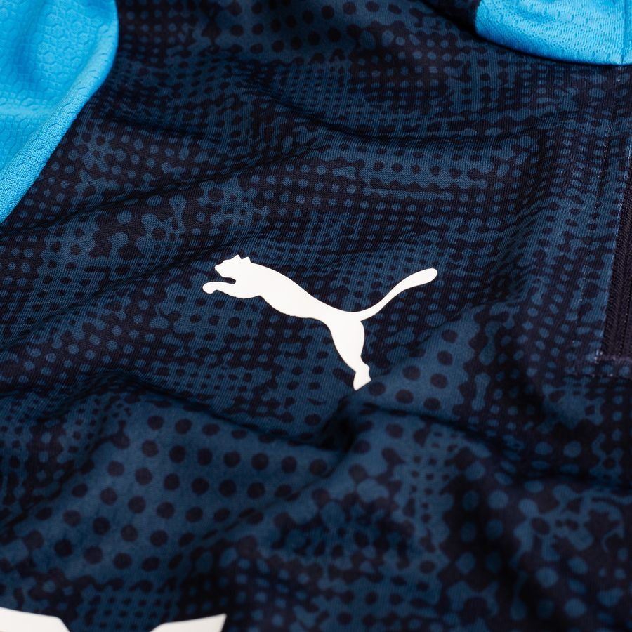 Marseille Training Shirt 1/4 Zip - New Navy/Bleu Azur - Men's-SoccerKits Hub | Buy Soccer Jerseys Online